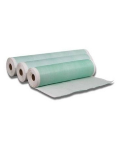 Papierrol groen geplastificeerd 50cm breed x50m