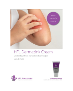 Flyer Dermazink Cream