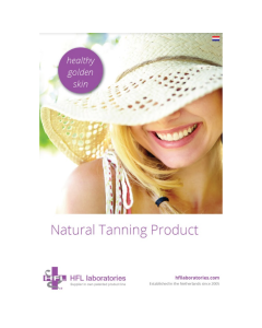 Flyer Tanning Producten