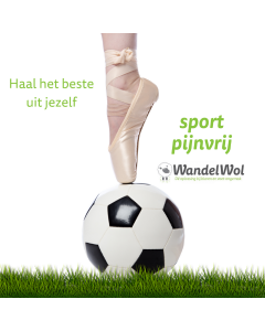 Forex plaat WandelWol sport 50x50cm