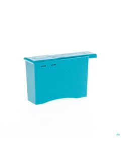 Container gebruikte mesjes blauw